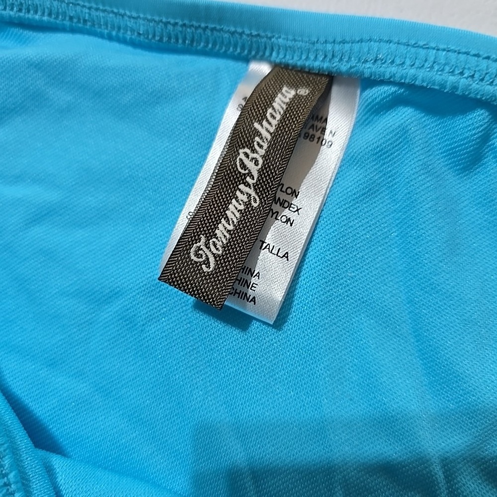 Tommy Bahama Women's Hipster Bikini Swim Bottoms Size L Large Aqua Blue - Picture 3 of 6